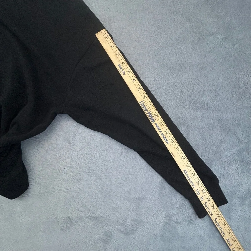 Pangaia 365 High Neck Sweatshirt Black Organic Cotton Mock Neck Small - Picture 10 of 10
